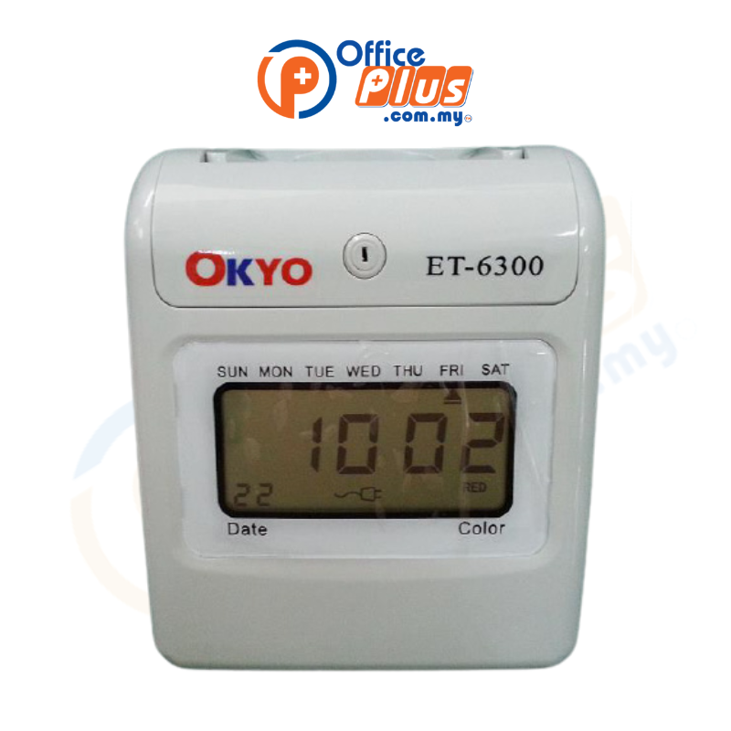 Digital Display Time Recorder OKYO ET-6300 - OfficePlus