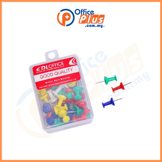 DingLi Assorted Color Push Pin (DL047) - OfficePlus