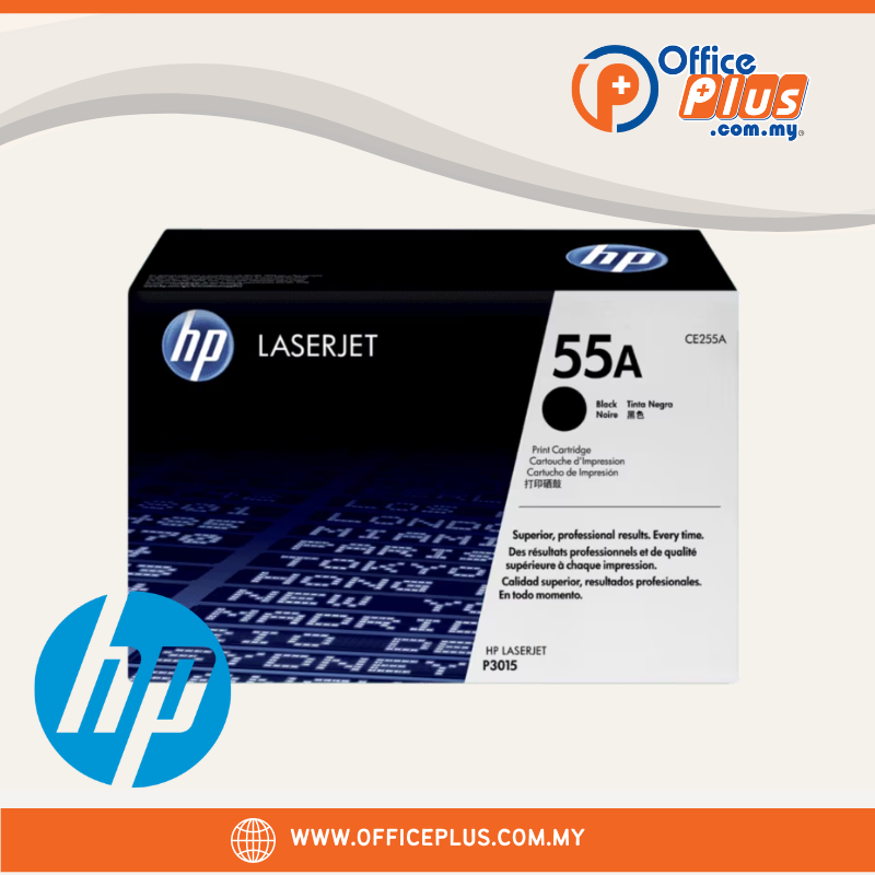 HP 55A Black Original LaserJet Toner Cartridge (CE255A) - OfficePlus