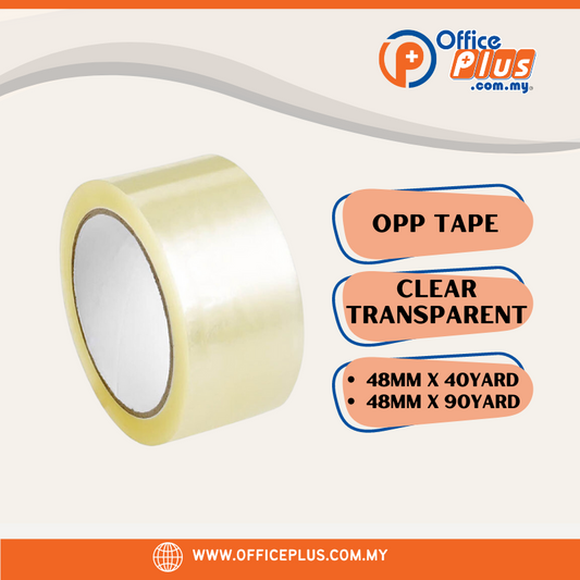 OPP Tape Clear Transparent Tape - OfficePlus
