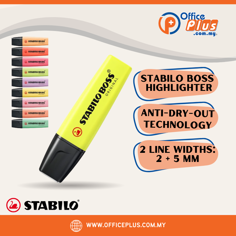 Buy STABILO Highlighter STABILO BOSS® ORIGINAL 70/24 Yellow 2 mm
