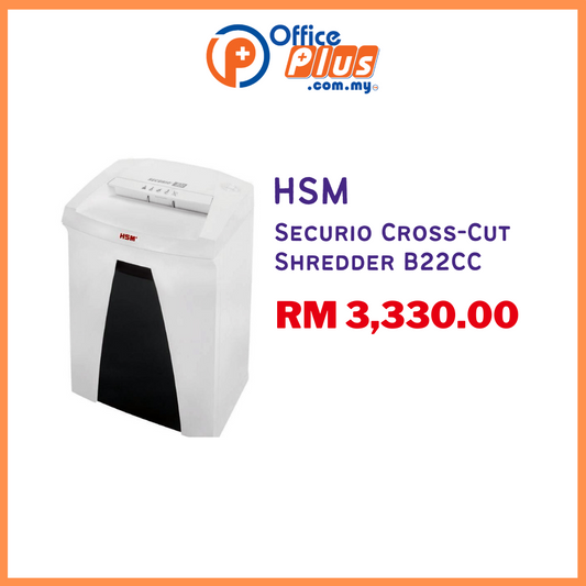 HSM Securio Cross-Cut Shredder B22CC - OfficePlus
