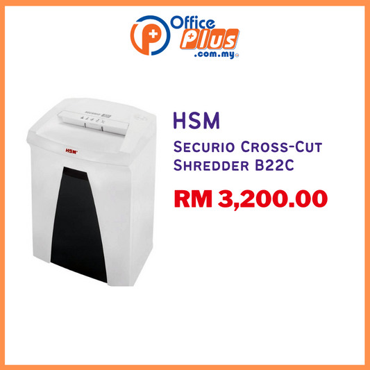 HSM Securio Cross-Cut Shredder B22C - OfficePlus