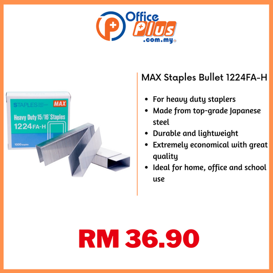 MAX Staples Bullet 1224FA-H - OfficePlus