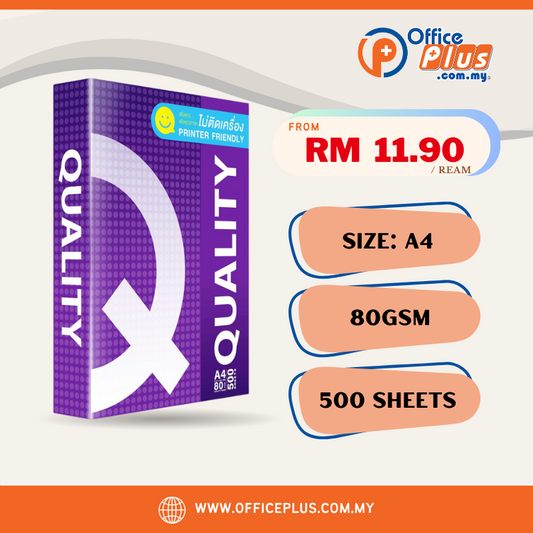 A4 Copier Paper 80gsm Quality Purple (500Sheets) - OfficePlus