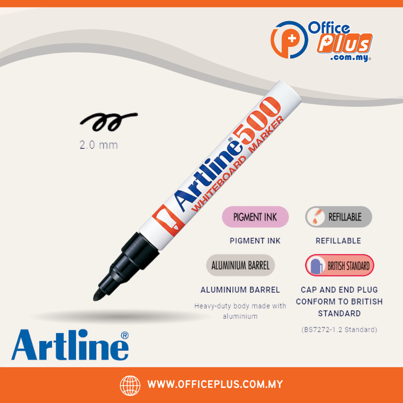 Artline 500 Whiteboard Marker EK-500A - OfficePlus