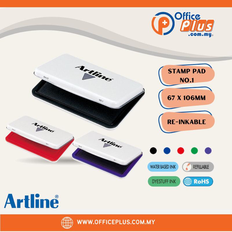 Artline Stamp Pad EHJ-3 - No.1 - OfficePlus