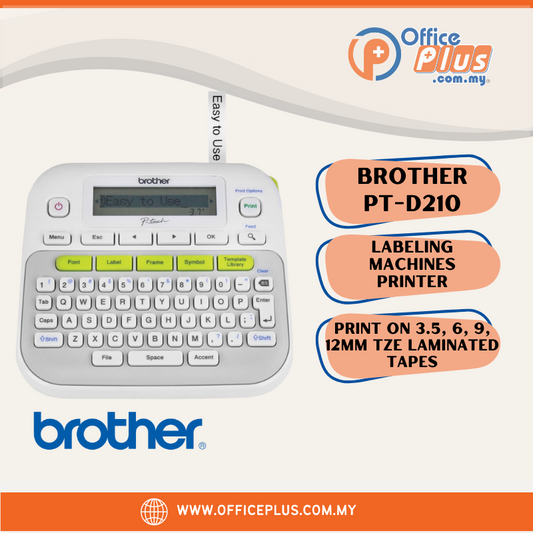 Brother PT-D210 Labeling Machines Printer - OfficePlus