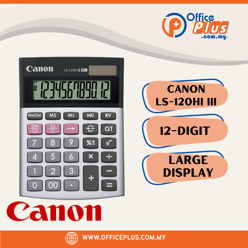Canon 12 Digit Calculator LS120HiIII