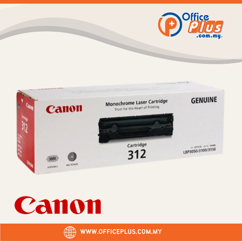 Canon Cartridge 312 Genuine Black Toner Cartridge - OfficePlus