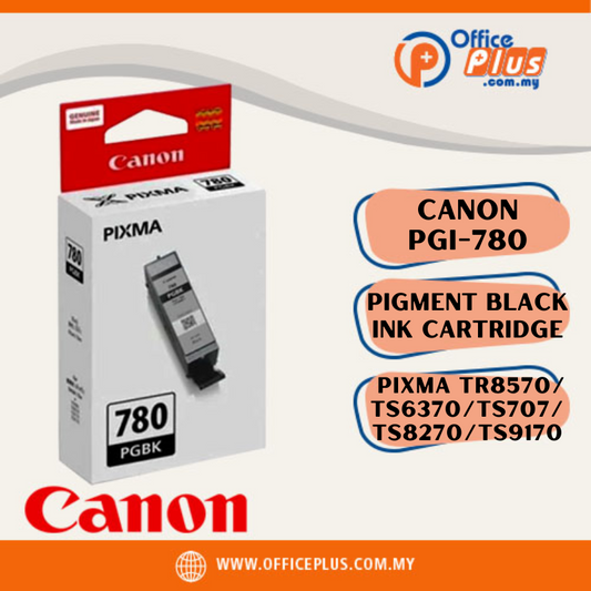 Canon Genuine Black Pigment Ink Tank PGI-780 11.2ml / 25.7ml - OfficePlus