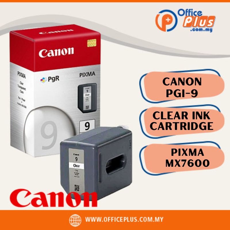 Canon Genuine Clear Ink Tank PGI-9 Clear (191ml) - OfficePlus