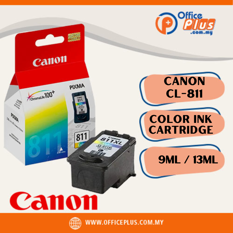 Canon Genuine Color Ink Cartridge CL-811 (9ml / 13ml) - OfficePlus