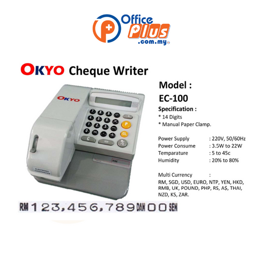 Electronic Check Writer Multi Currency - OfficePlus