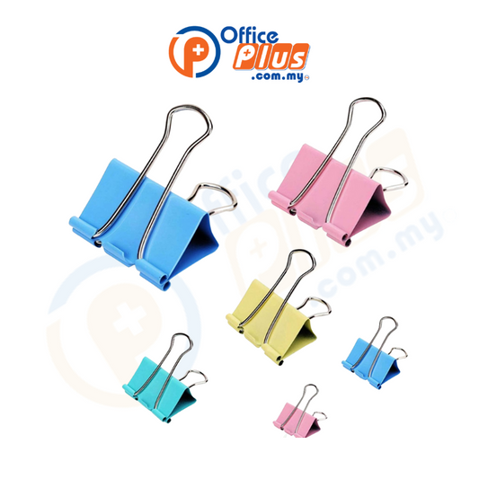 DingLi Coloured Binder Clip Assorted Size - OfficePlus