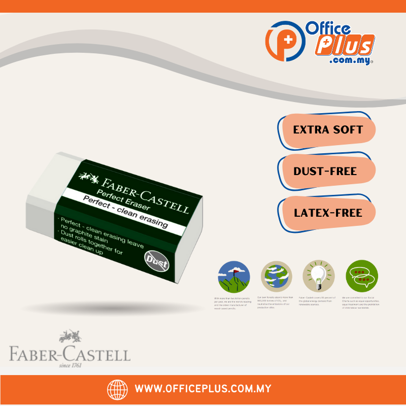 Faber Castell Dust Free Eraser 7085 (M) - OfficePlus
