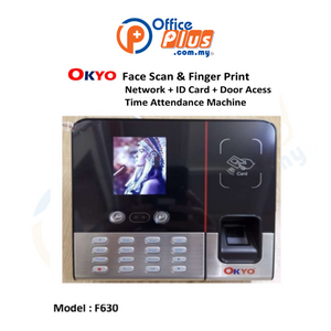 Face Scan, Finger Print Time Attendance Machine OKYO F630 - OfficePlus