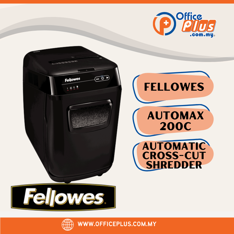 Fellowes AutoMax 200C Automatic Cross-Cut Shredder - OfficePlus
