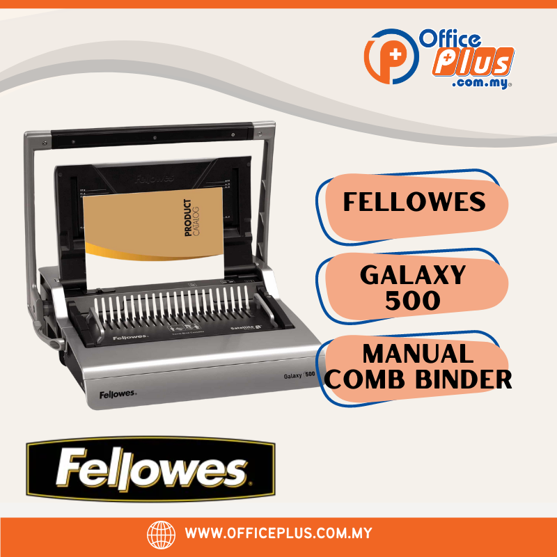 Fellowes Galaxy 500 Manual Comb Binder - OfficePlus
