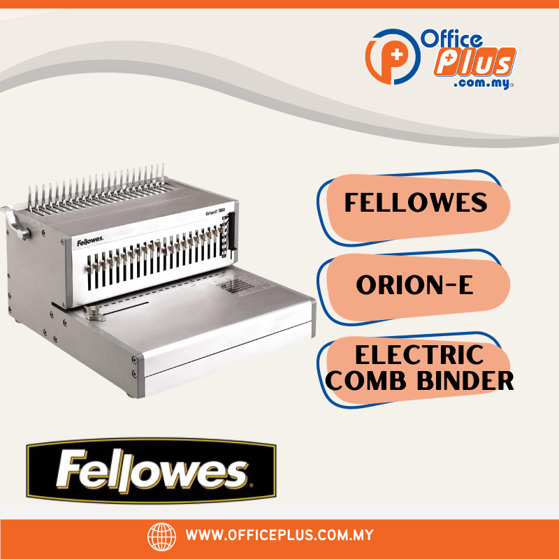 Fellowes Orion - E 500 Electric Comb Binding Machine - OfficePlus
