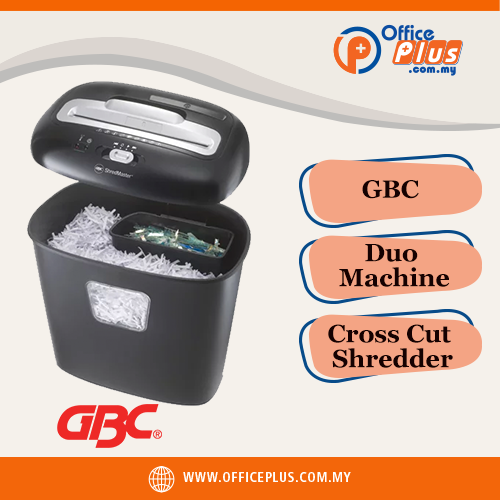 GBC Cross Cut Shredder Duo Machine - OfficePlus
