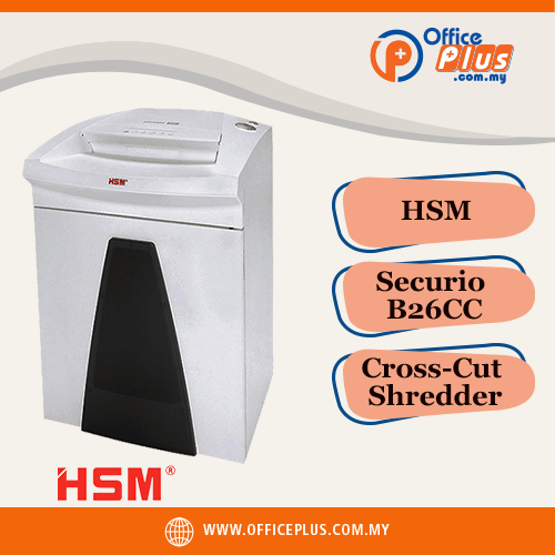 HSM Securio Cross-Cut Shredder B26CC - OfficePlus