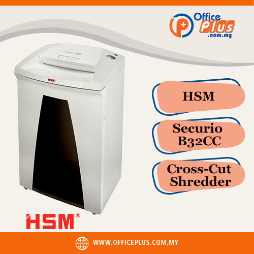 HSM Securio Cross-Cut Shredder B32CC - OfficePlus