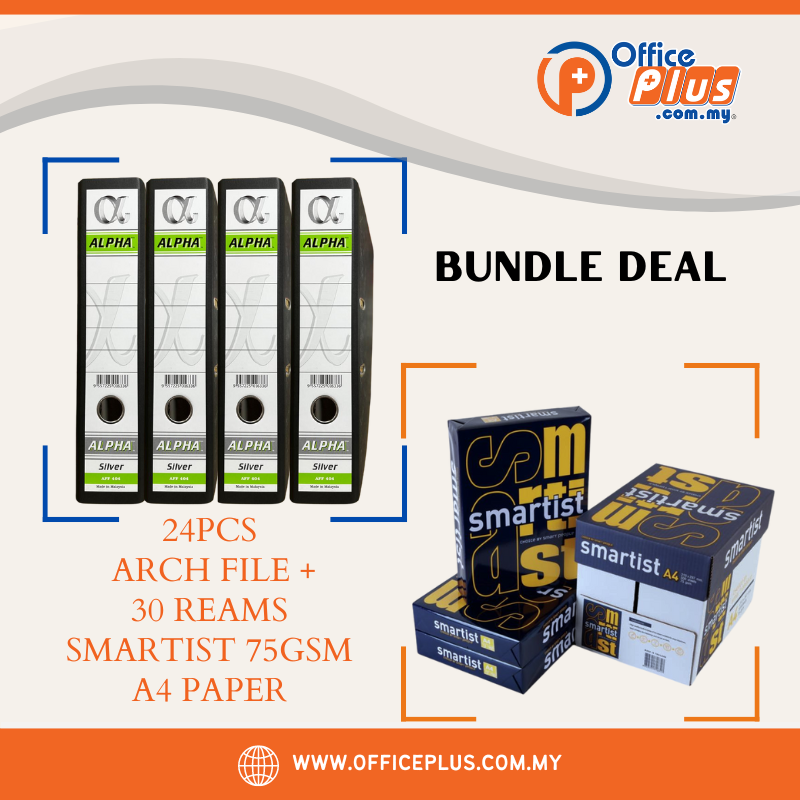 Arch File and A4 Paper Raya Bundle Deal - OfficePlus