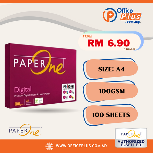 PaperOne A4 Digital Paper 100gsm - 100 sheets - OfficePlus