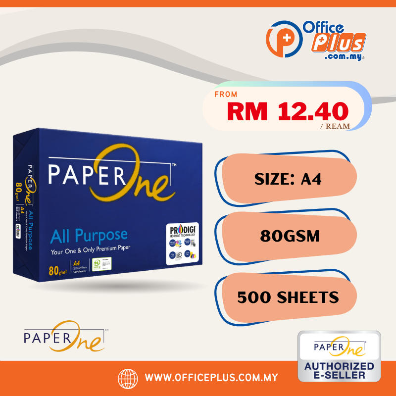 Paperone A4 All Purpose Paper 80gsm (500 Sheets)