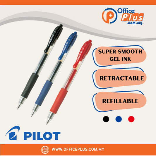 Pilot G2 Gel Ink Pen 0.5 / 0.7 / 1.0mm - OfficePlus