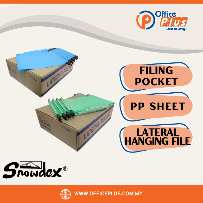 Snowdex Filing Pocket PP Sheet Lateral Hanging File - OfficePlus