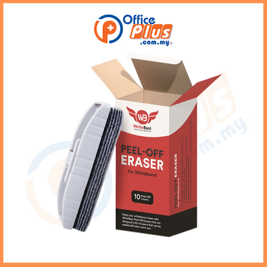 WriteBest Whiteboard Peel-Off Eraser (10 layers) - OfficePlus