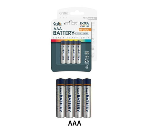 Grabbit Battery AAA - 4pcs - OfficePlus