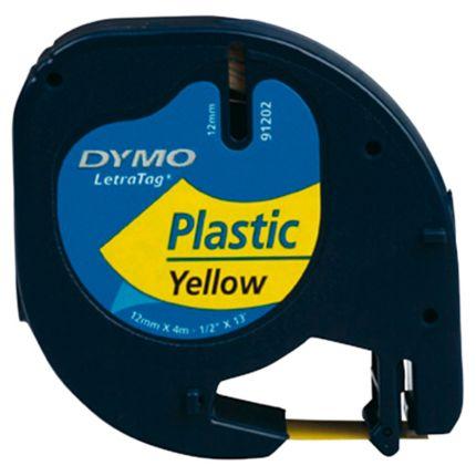 Dymo LetraTag Labelling Tape (12mm x 4m) - OfficePlus