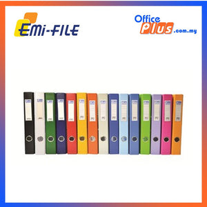 EMI 2" PVC Arch File (A4) - Mix Colour / 1 box (25 pcs) - OfficePlus