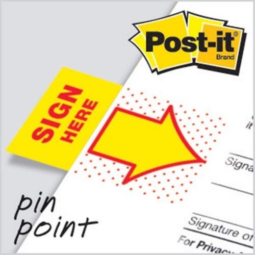 3M Post-it Flags 680-9 - Sign Here - OfficePlus