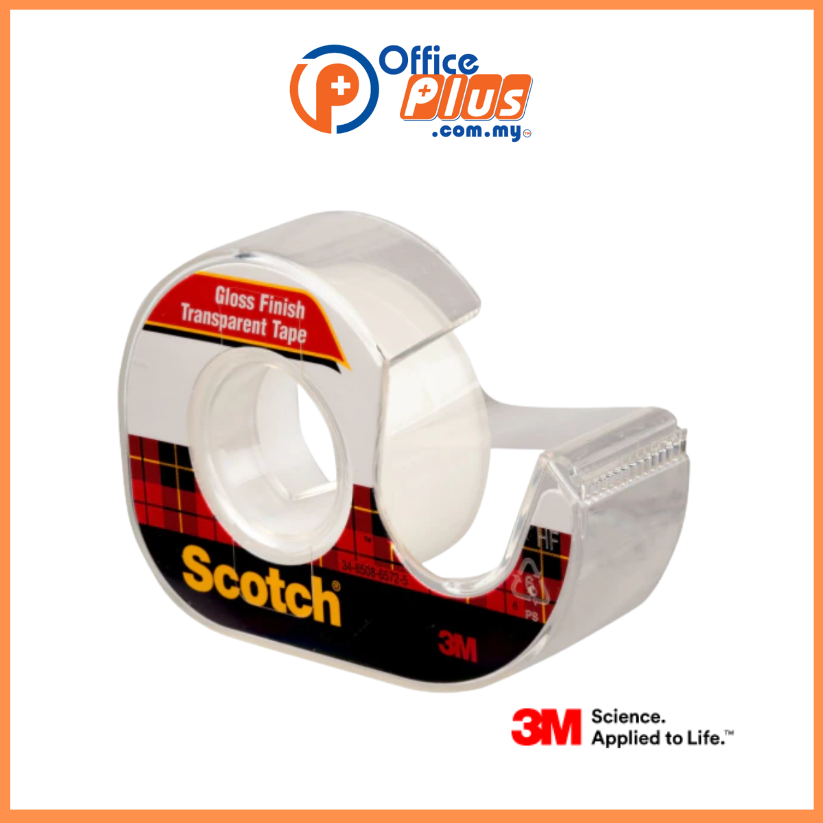 3M 157S Scotch Transparent Tape with Dispenser 19mm x 7.62M - OfficePlus
