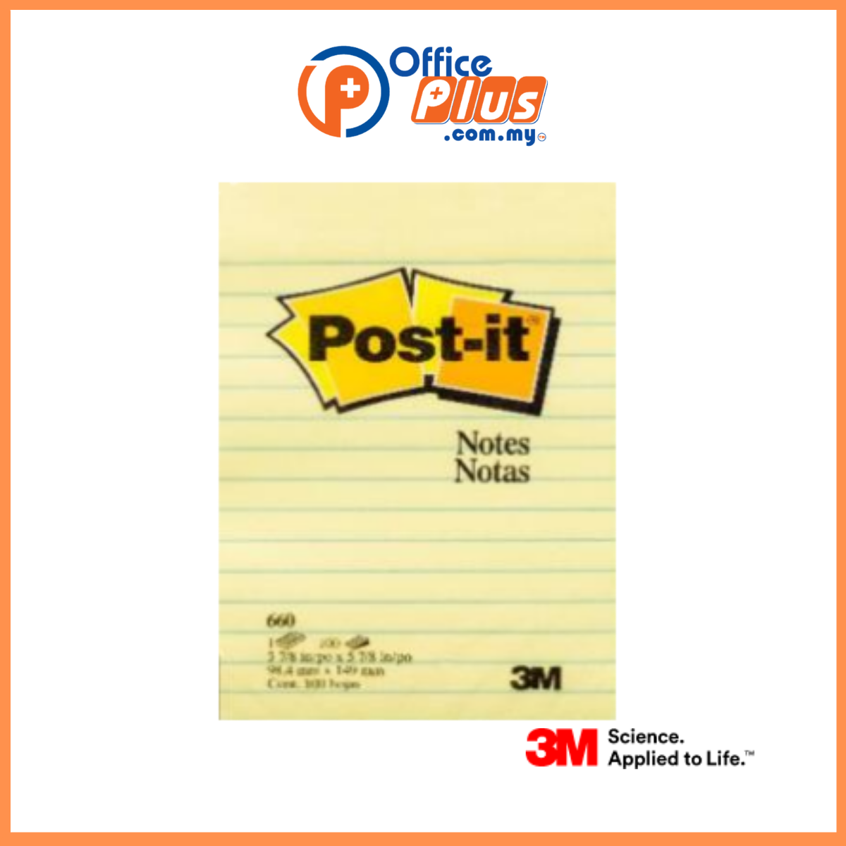 3M Post-it® Classic Notes (Single Pad) - OfficePlus