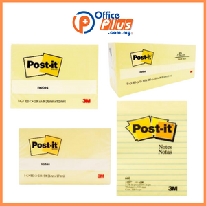 3M Post-it® Classic Notes (Single Pad) - OfficePlus
