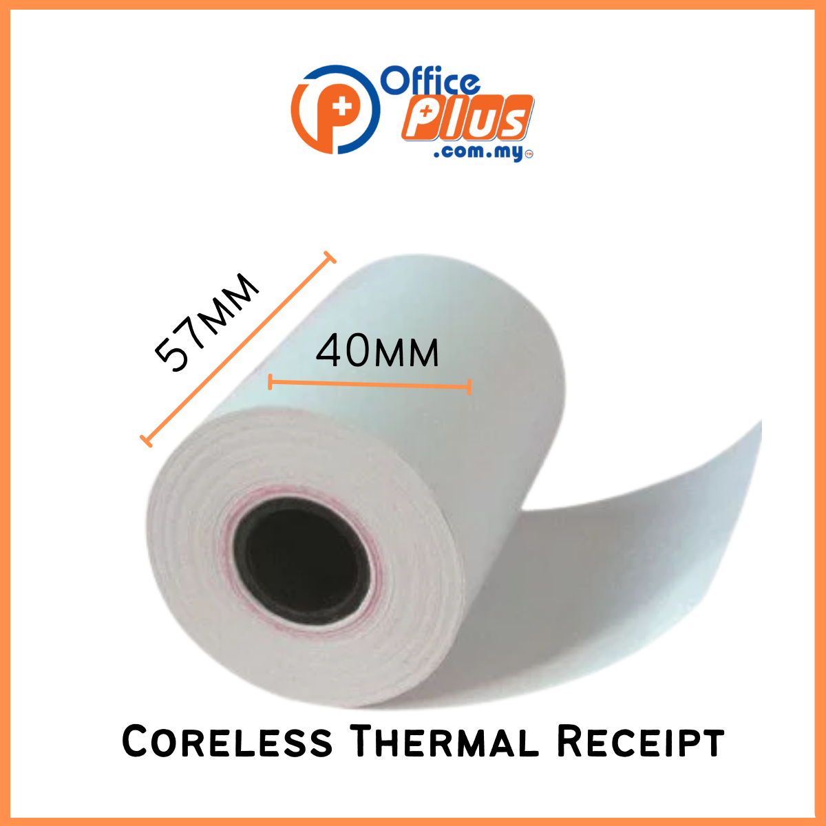 57*40mm Thermal Receipt Paper Roll For Small Device - OfficePlus