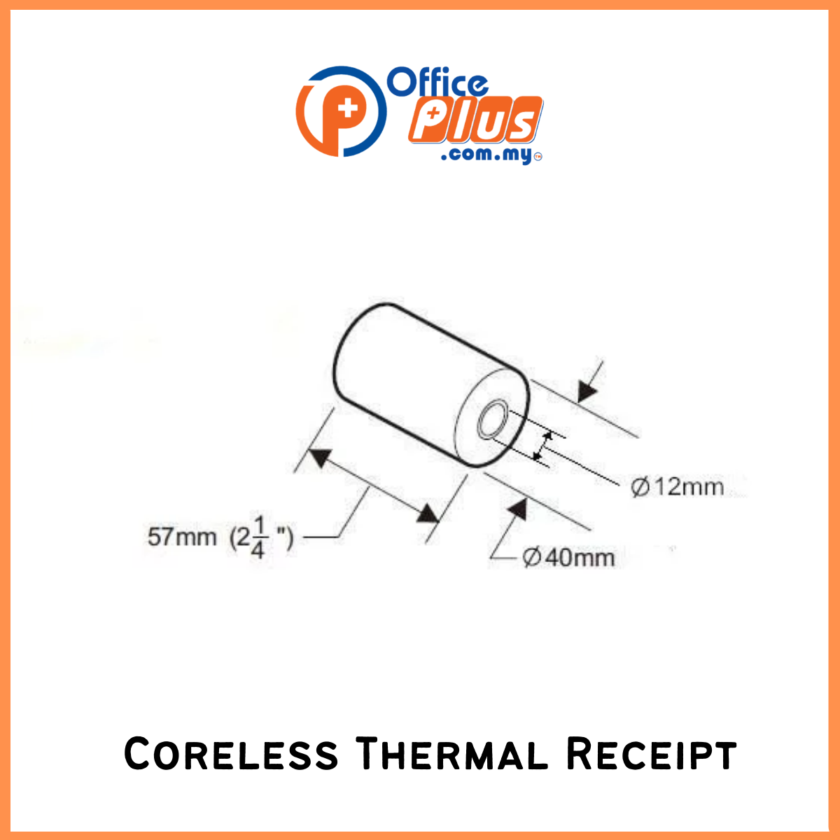 57*40mm Thermal Receipt Paper Roll For Small Device - OfficePlus