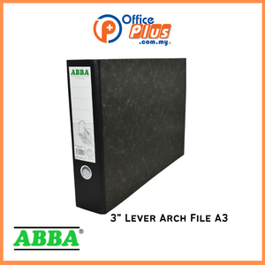 ABBA 3" Lever Arch File 409 A3 Oblong - OfficePlus