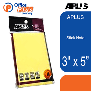 APLUS Stic Note 3" X 5" - OfficePlus