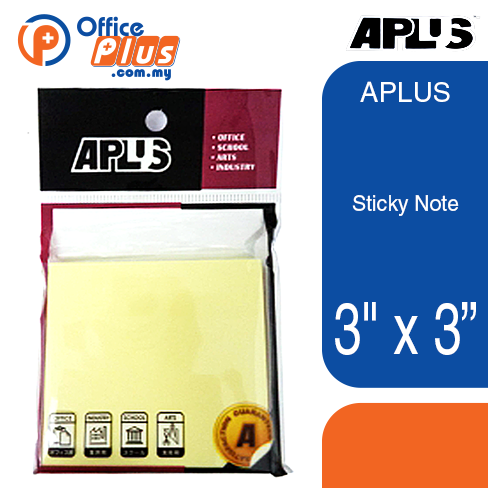 APLUS Sticky Note 3″ X 3″ - OfficePlus