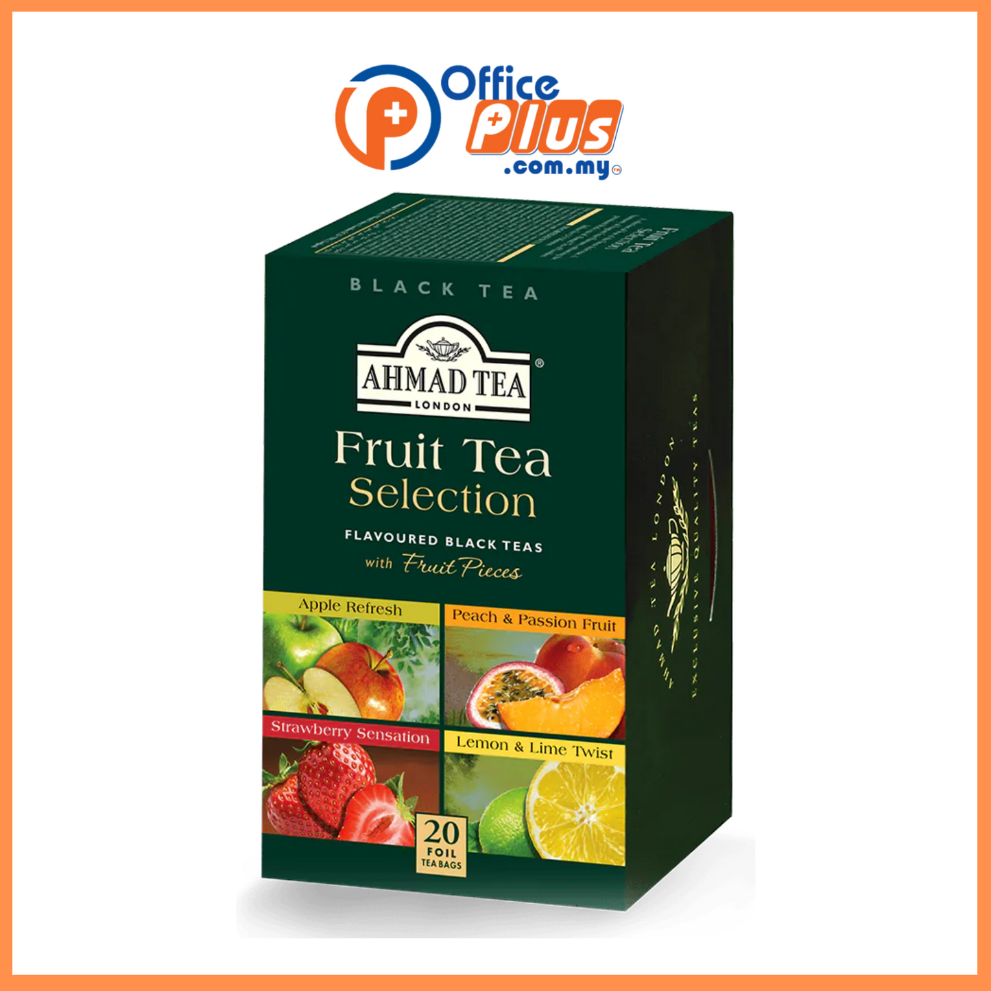 Ahmad Tea Black Tea / Green Tea / Fruit & Herbal (20 TeaBags) - OfficePlus