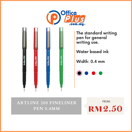 Artline 200 Fineliner Pen 0.4mm EK200 - OfficePlus