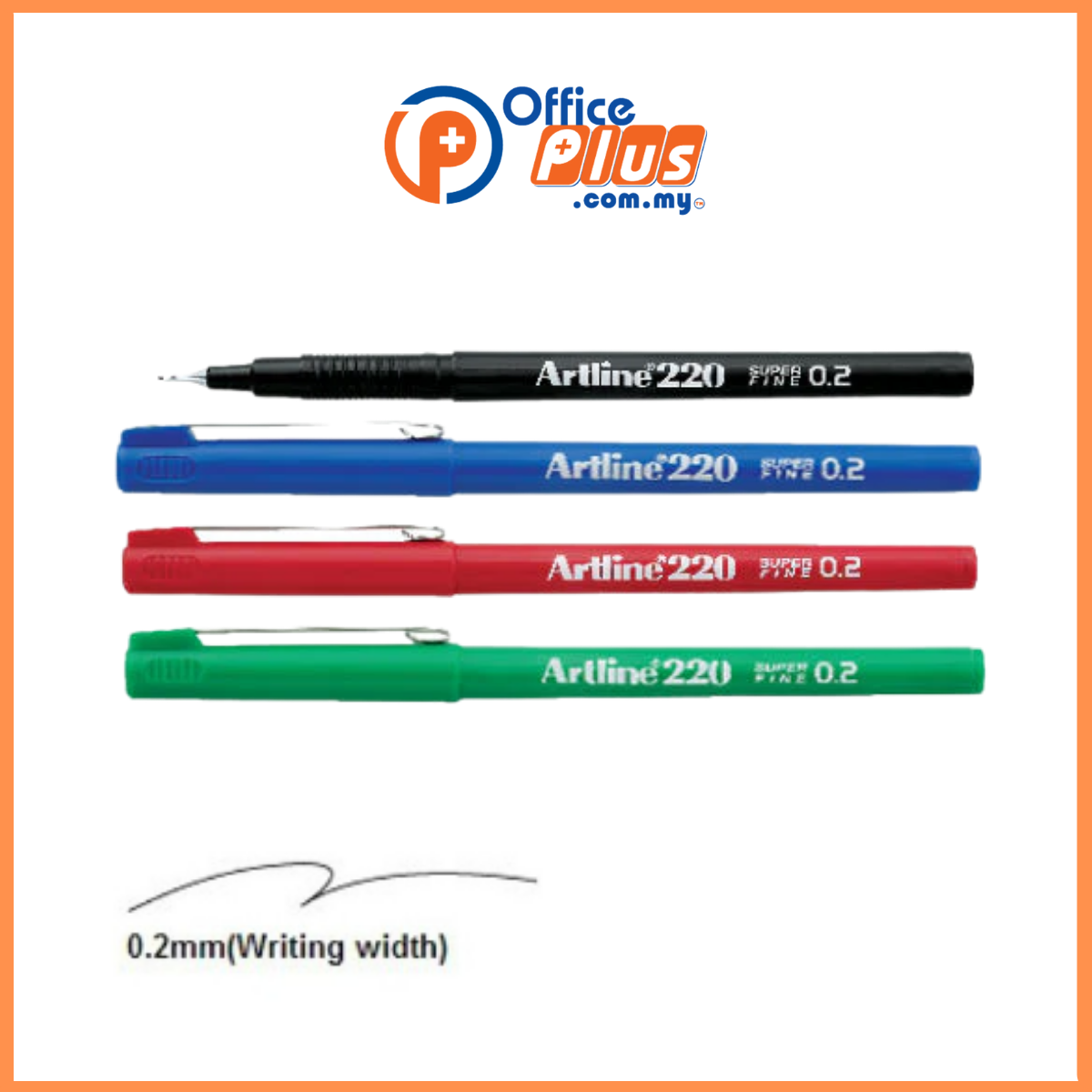 Artline Fineliner Pen 0.2mm EK220 - OfficePlus