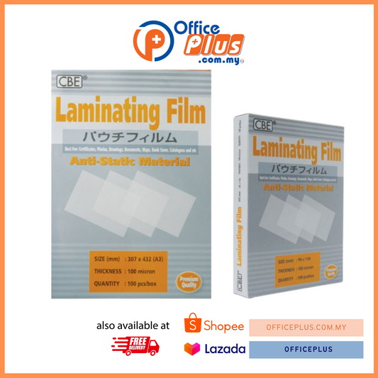 CBE Laminating Film 100 Micron - OfficePlus