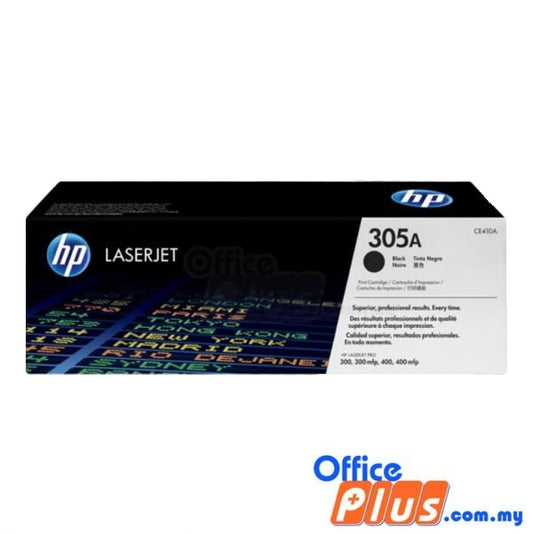 HP 305A Black Original LaserJet Toner Cartridge (CE410A) - OfficePlus